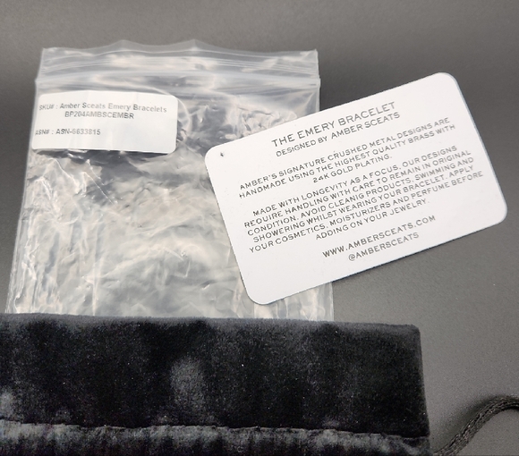 Amber Sceats Emery 24K Gold Plated Bracelet New - Picture 8 of 9